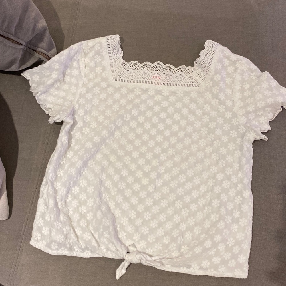 White floral shirt